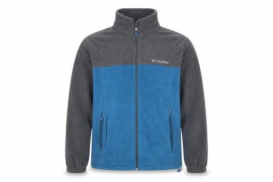 Columbia Men's Blue Grey Fleece Full Zip Active Jacket Size S
