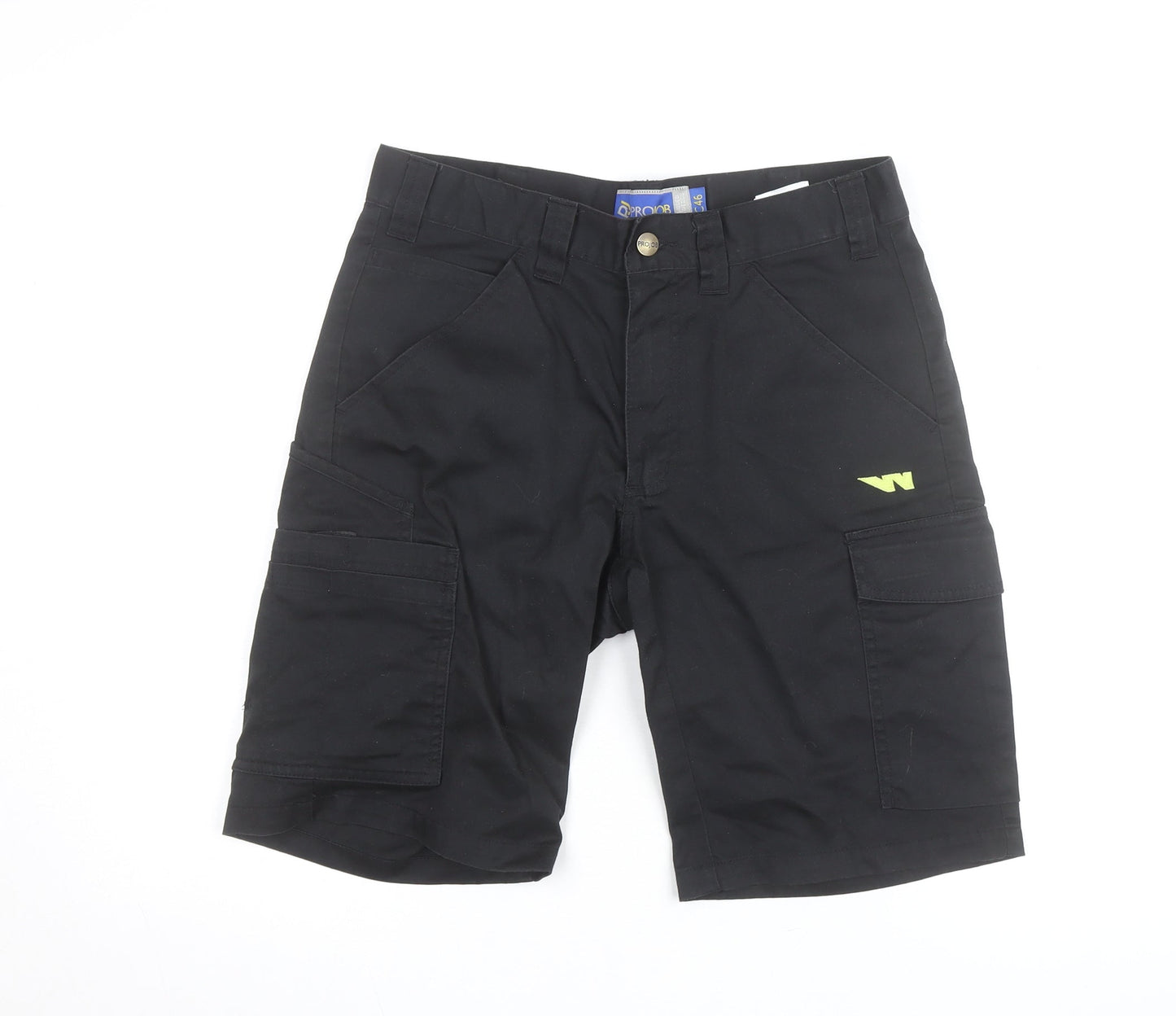 Projob Men's Black Cargo Work Shorts Size M 33in Waist