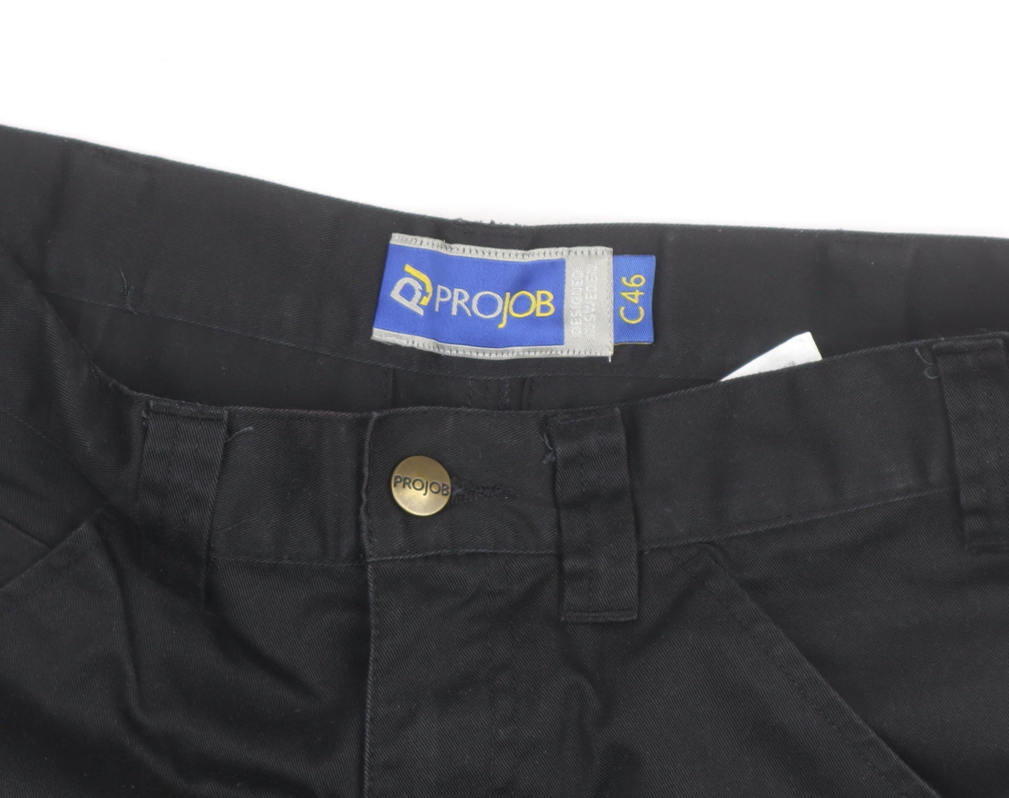 Projob Men's Black Cargo Work Shorts Size M 33in Waist