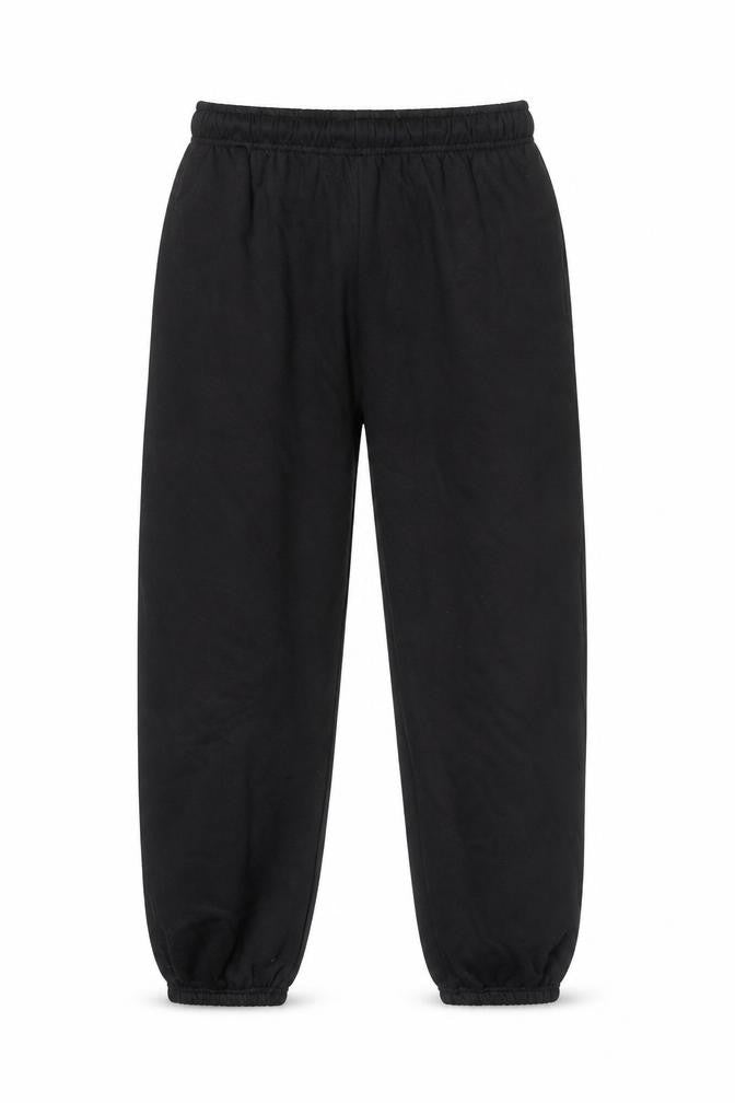 boohooMAN Men's Black Jogger Sweatpants L Regular Fit Fleece Activewear