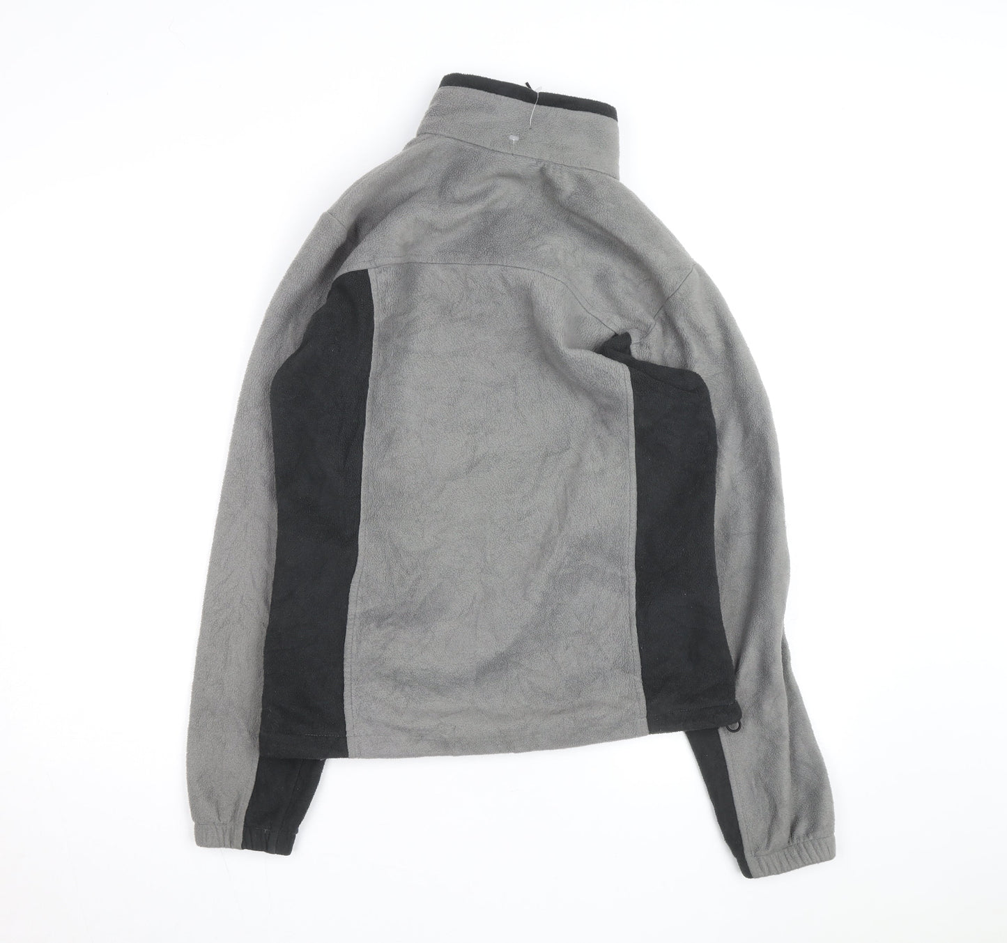 Columbia Men's Grey & Black Fleece Windbreaker Jacket Size S