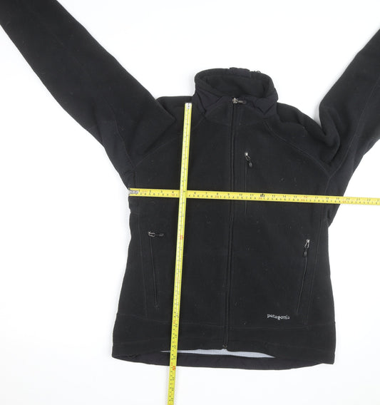 Patagonia Women's Black Fleece Full Zip Jacket Size L Outdoor Hiking
