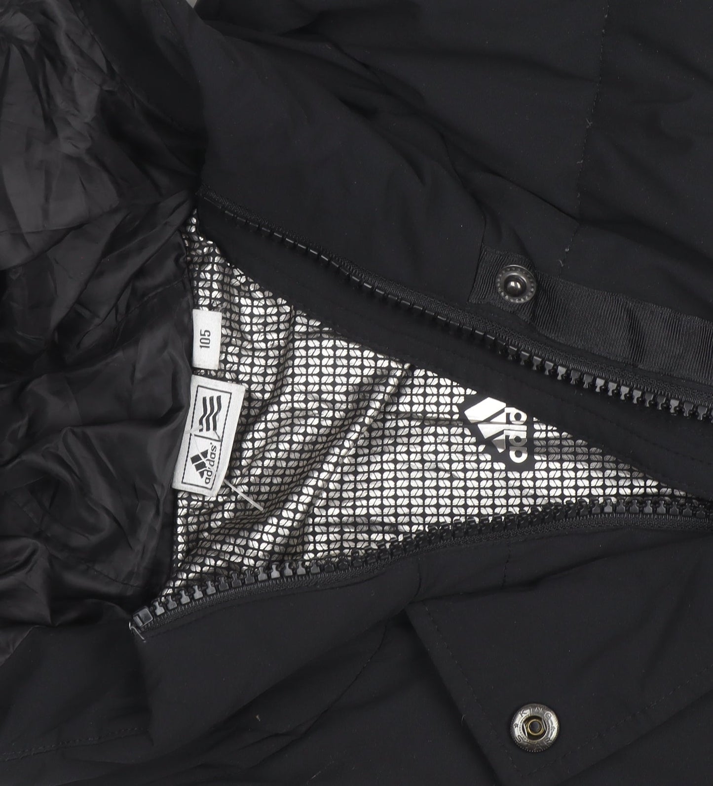 Adidas Womens Black Long Hooded Puffer Coat XL Winter Jacket