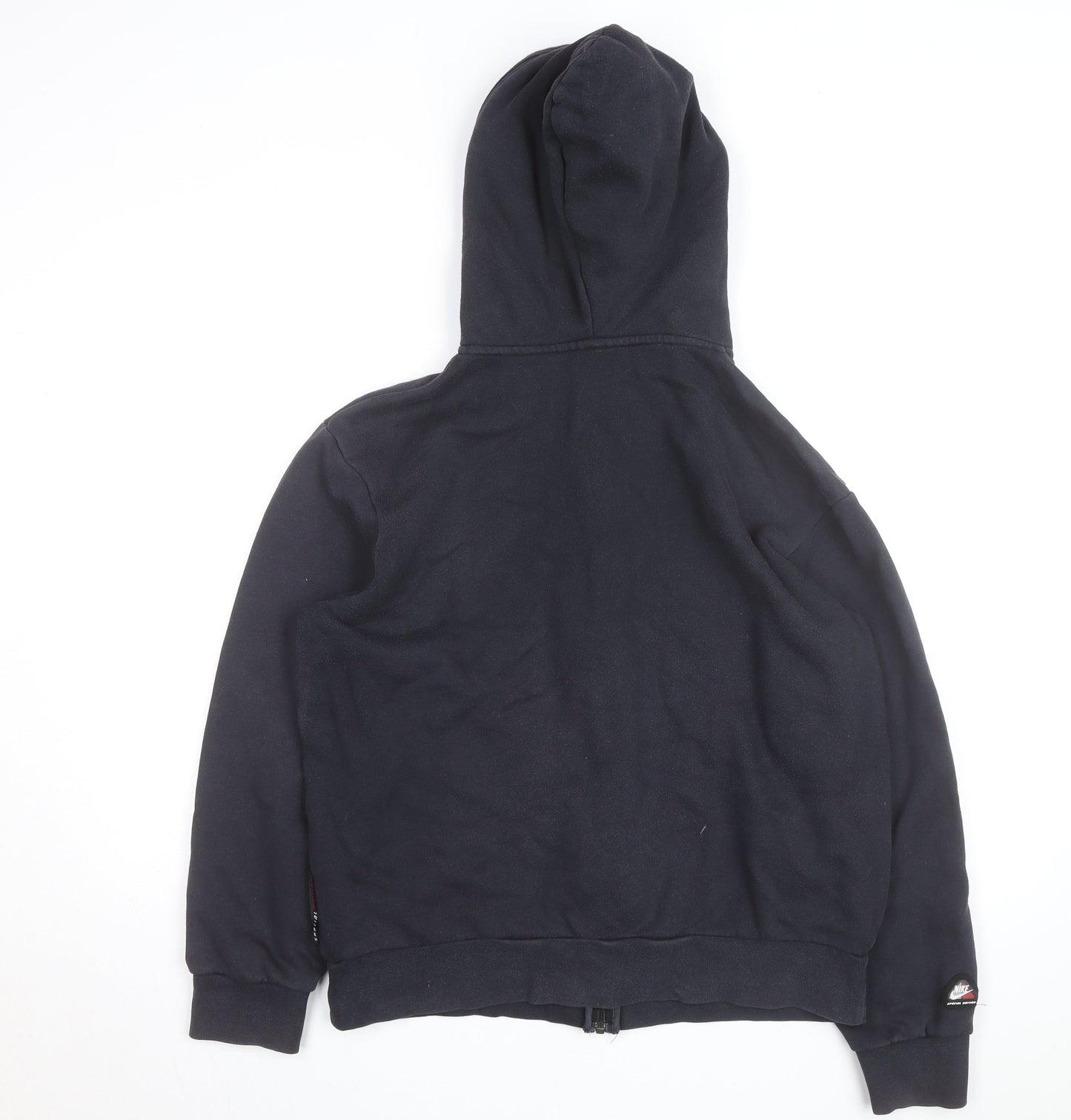 Nike Men's Black Full Zip Hoodie M Red Lined Sportswear