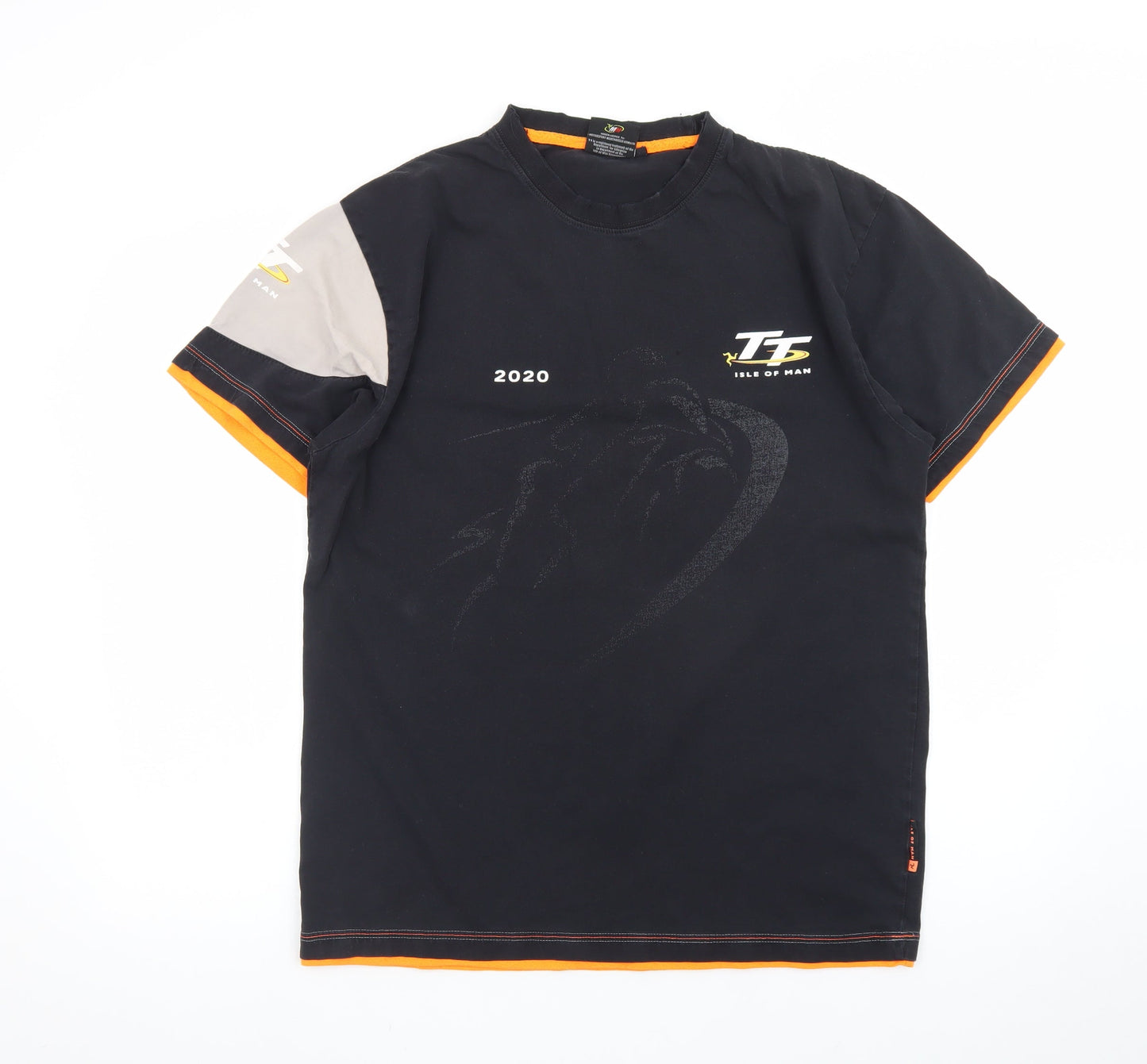 TT Isle of Man 2020 Men's Black L Graphic Motorcycle T-Shirt