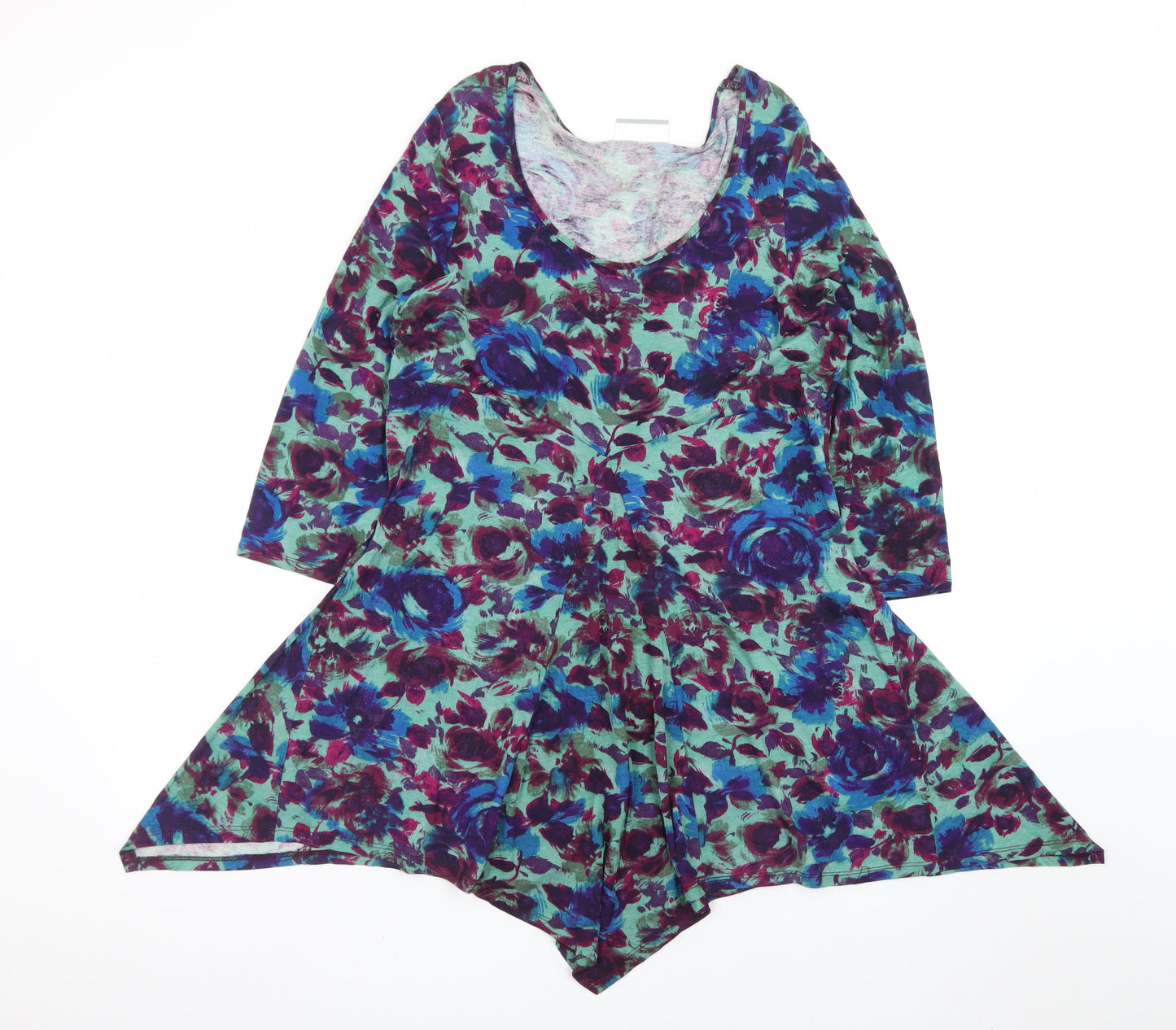 Wallis Women Multicoloured M Asymmetric Floral Dress