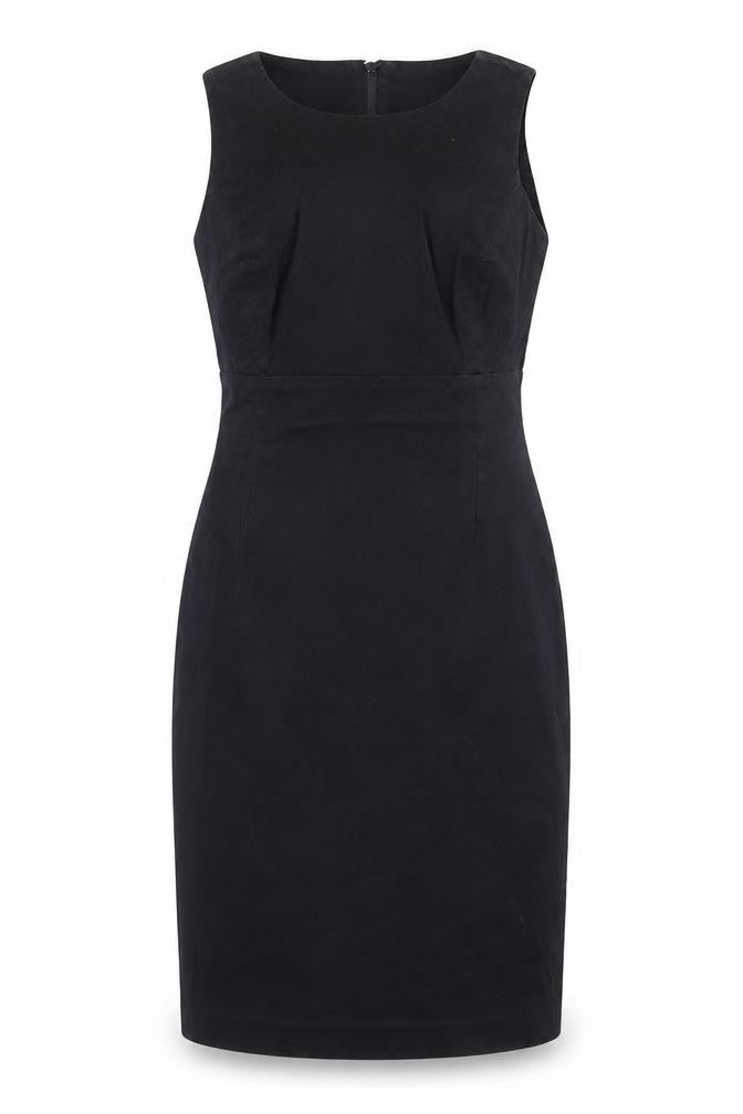 ORSAY Women's Black Sheath Dress Size 6 Sleeveless Knee Length