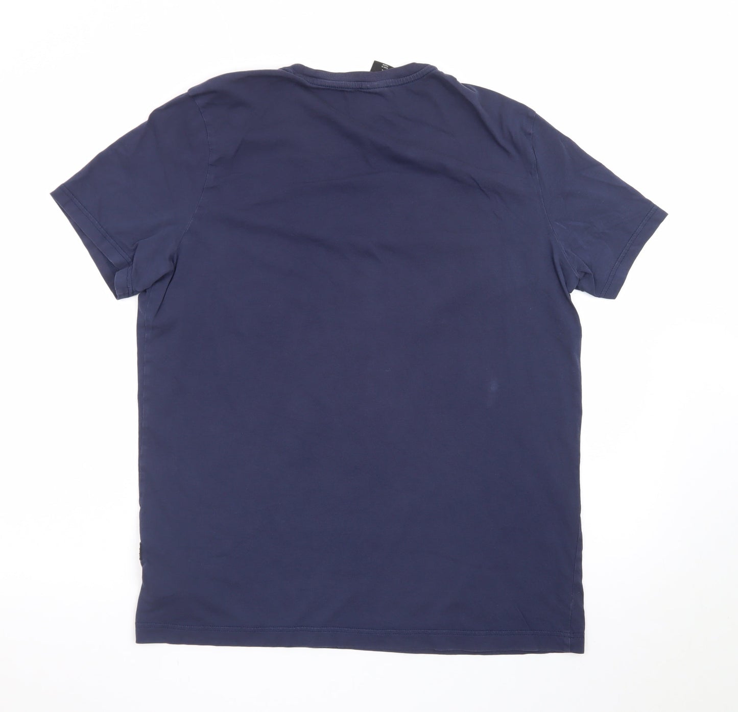 G-Star RAW Men's Blue XL Crew Neck Cotton T-Shirt