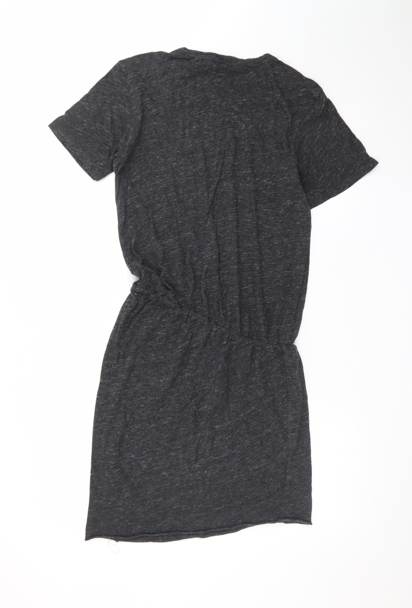 AllSaints Women's Grey Short Sleeve T-Shirt Dress Size S