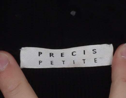Precis Petite Women's Black Cotton Blend Cardigan L