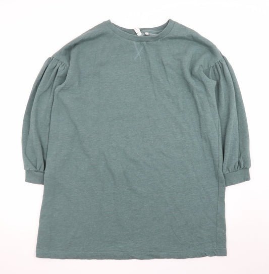 AND/OR Women’s Green Cotton T-Shirt Dress Size 20