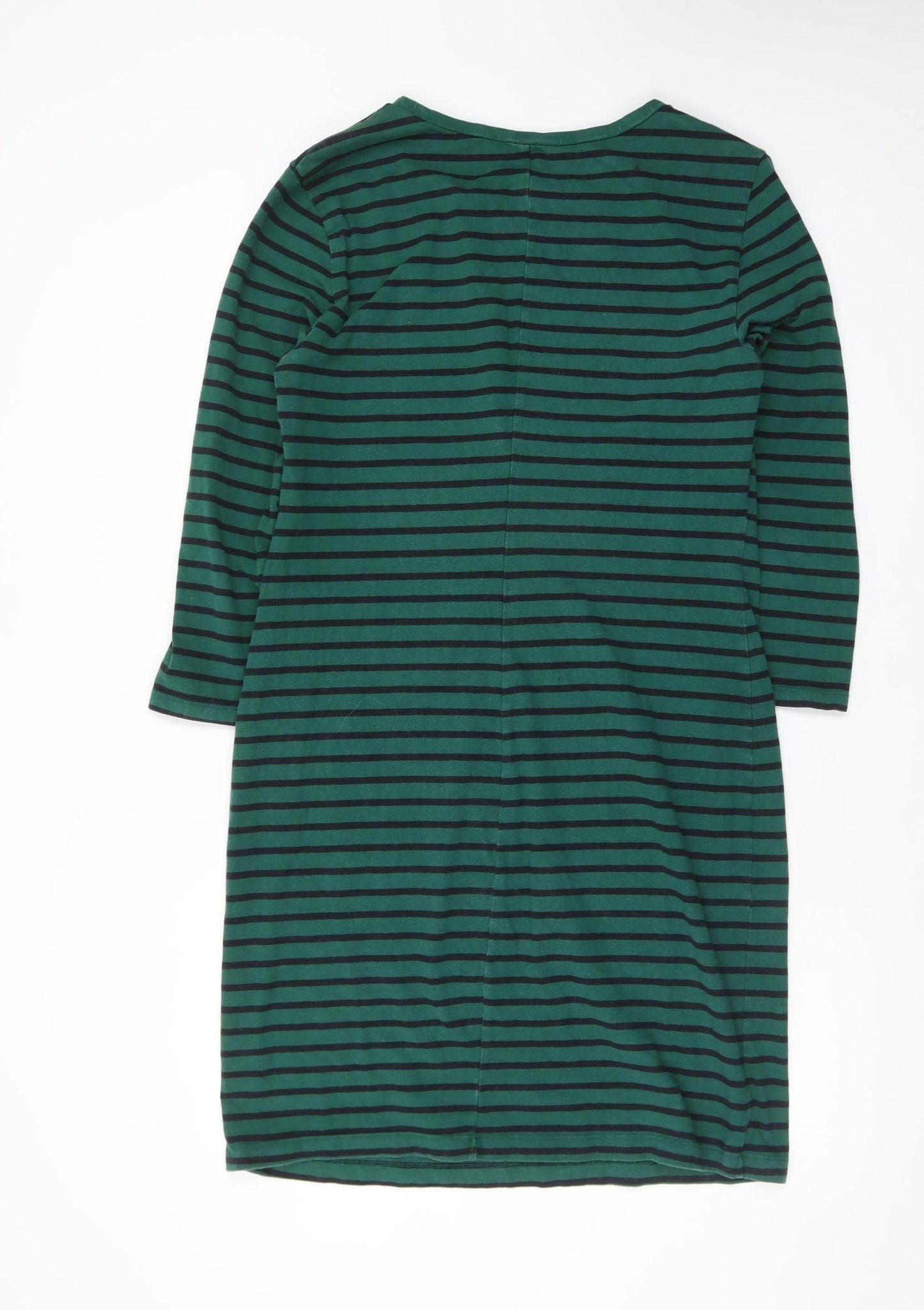 Old Navy Women's Green Striped T-Shirt Dress Size L