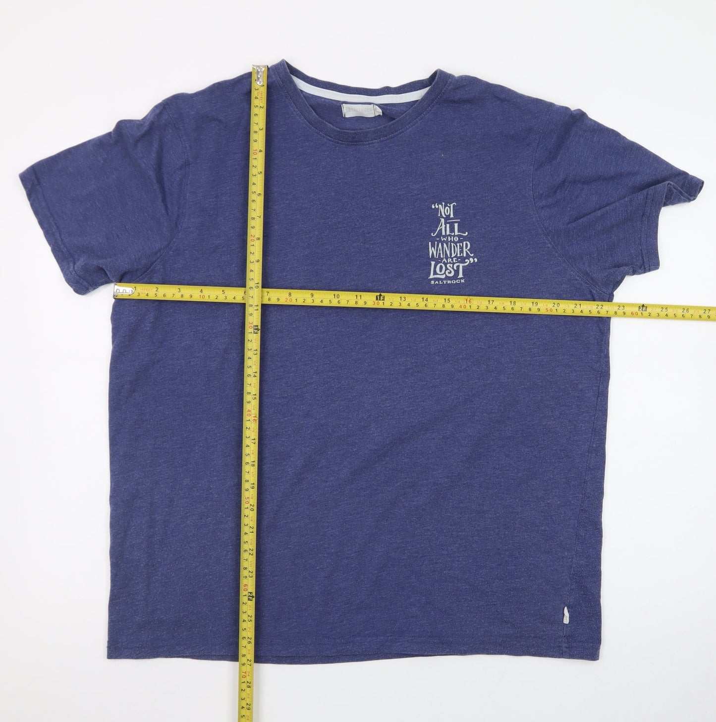 Saltrock Men's Blue Nautical Quote Graphic T-Shirt XL
