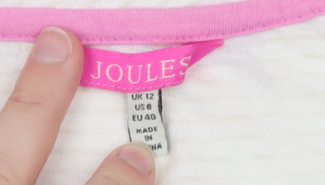 Joules Womens Multicoloured Floral Cotton Tank Top UK 12