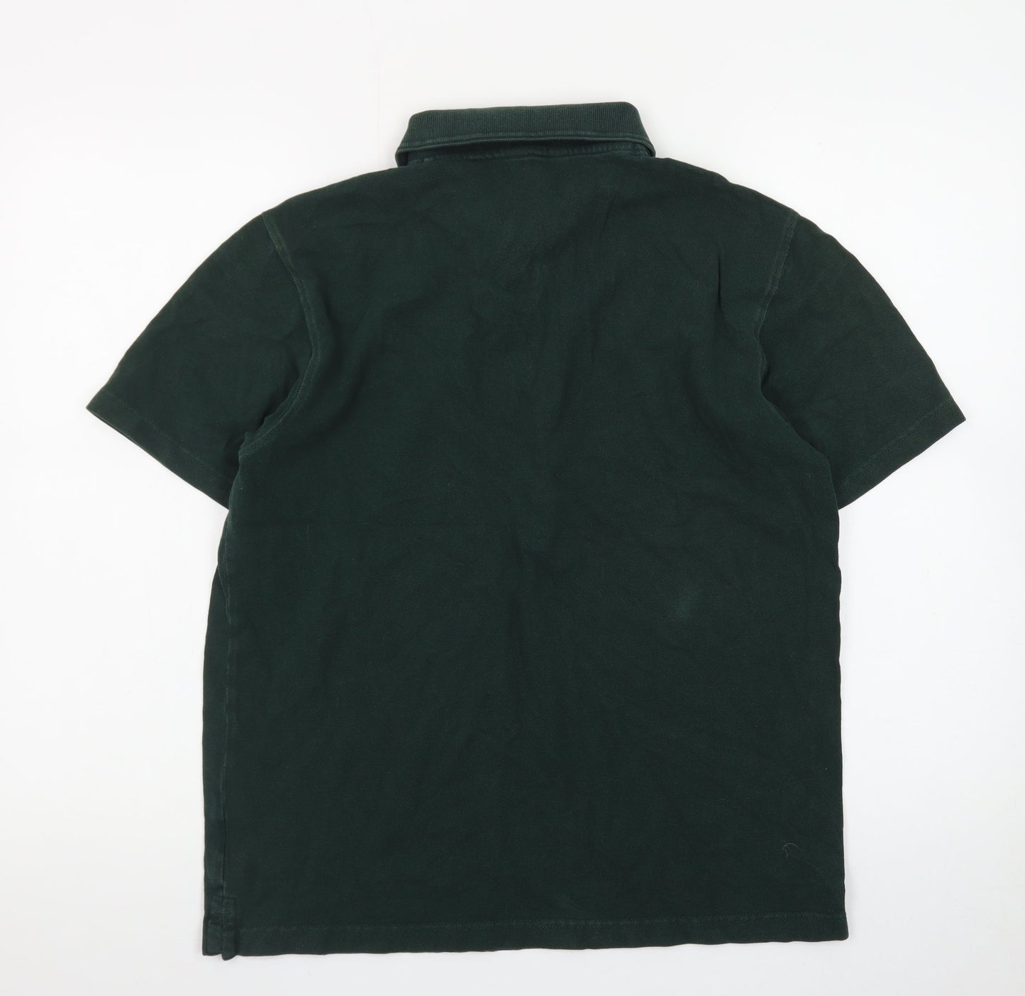 Cotton Traders Men's Green Short Sleeve Polo Shirt Size M