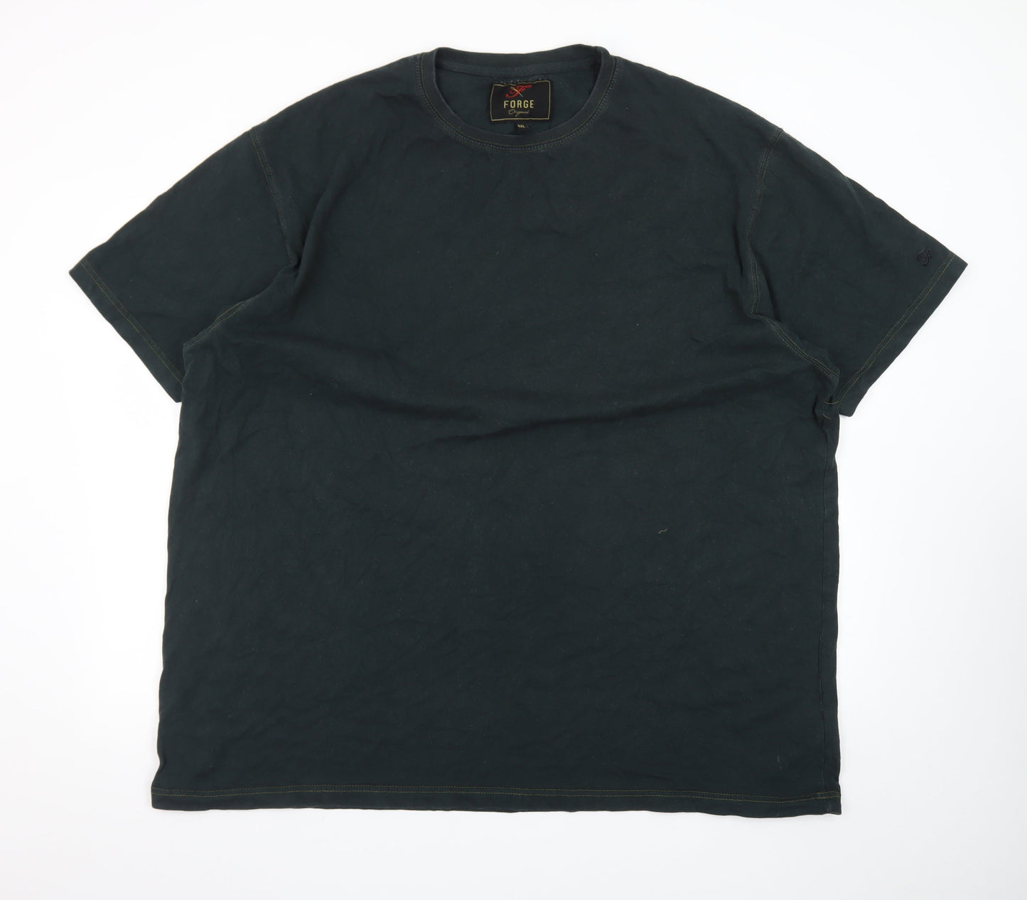 Forge Original Men's Black 4XL Crew Neck Cotton T-Shirt