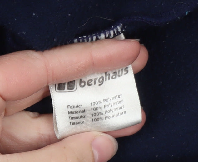 Berghaus Men's Blue Full Zip Fleece Jacket Size L Outdoor
