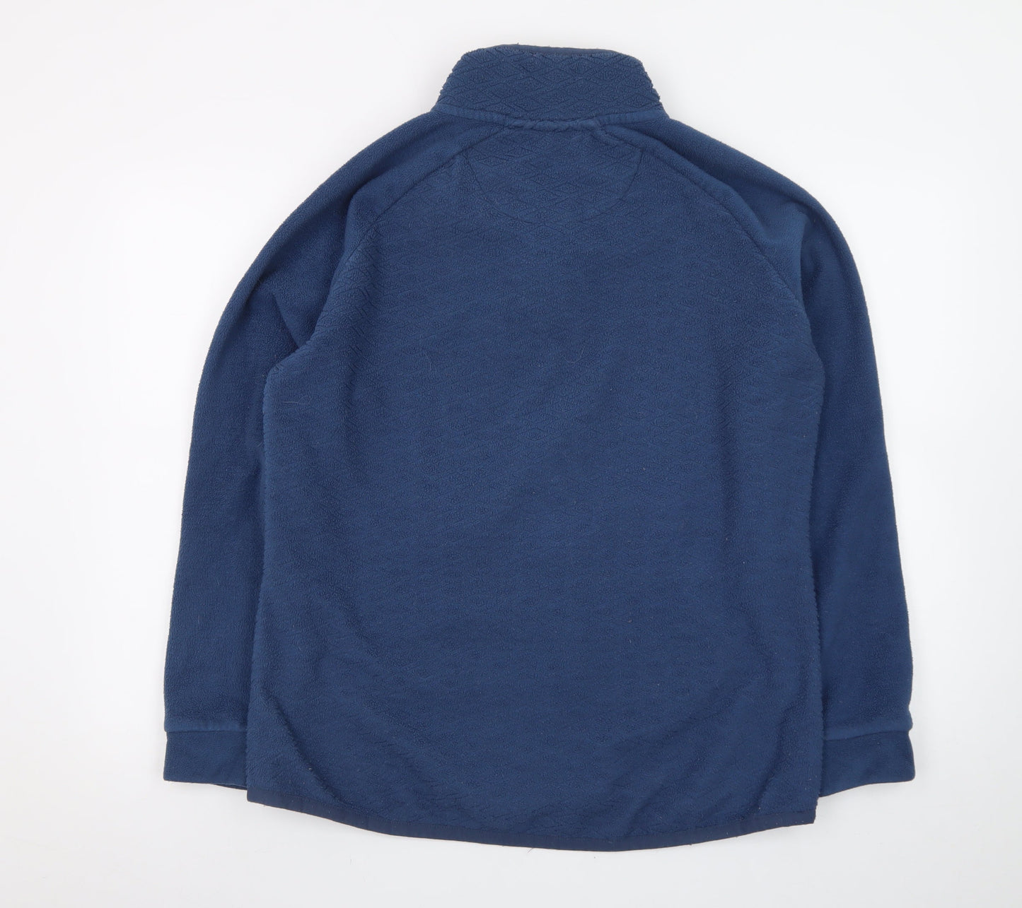 Weird Fish Womens Blue Fleece Full Zip Jacket Size 14