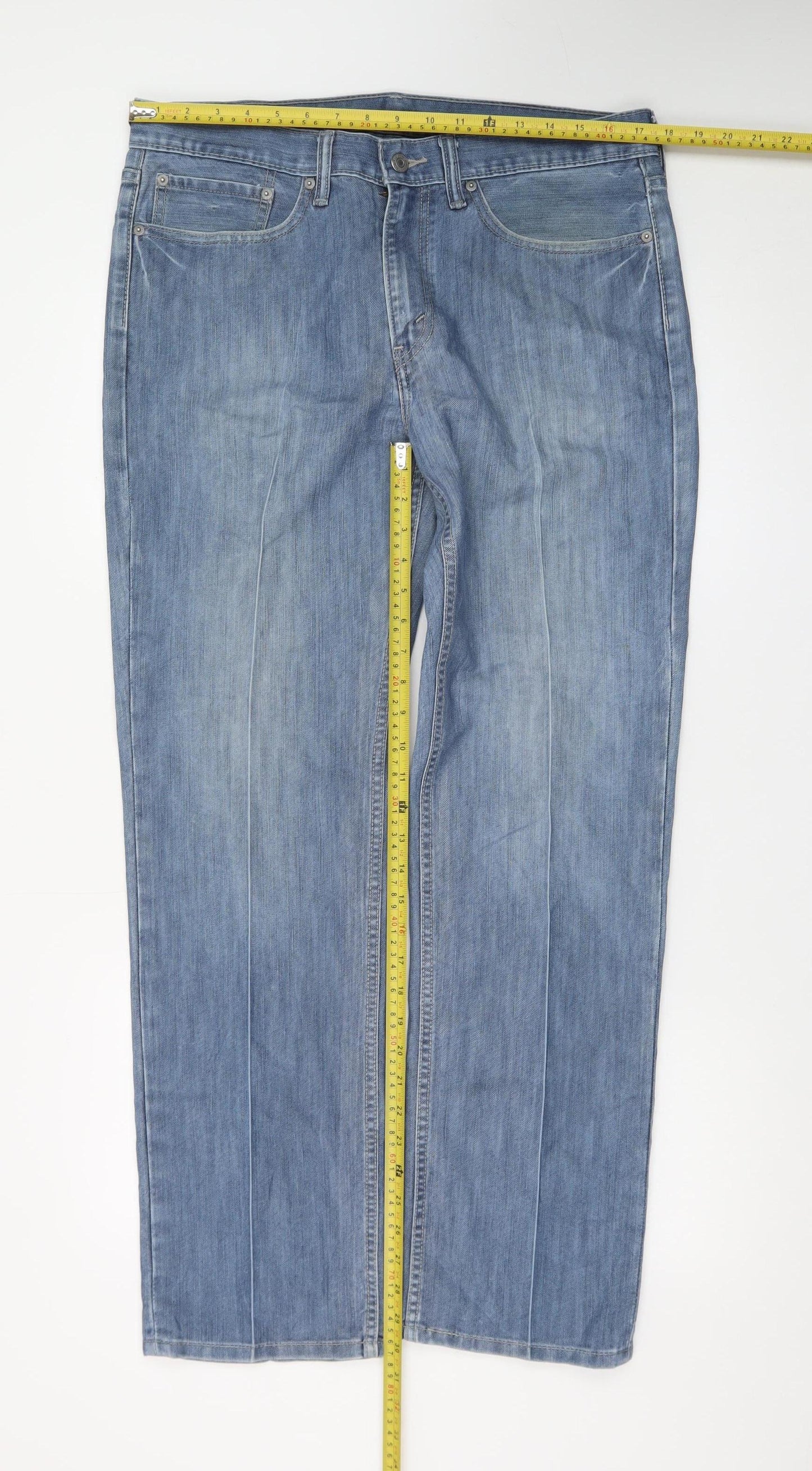 Levi's 514 Women's Blue Straight Denim Jeans W34 L30 Classic Fit