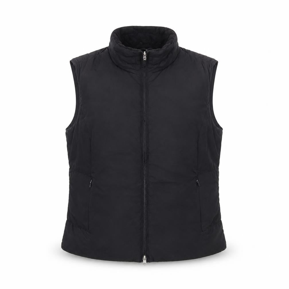 Marks & Spencer Women Black Puffer Waistcoat M Regular Fit