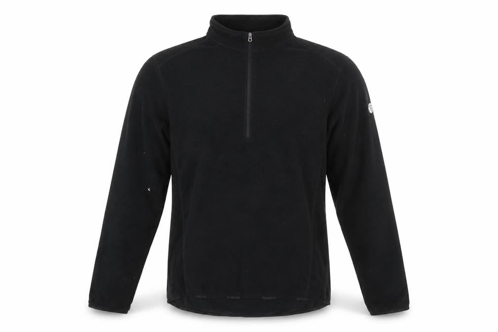 TOG24 Mens Black Fleece 1/2 Zip Pullover Sweatshirt Size M