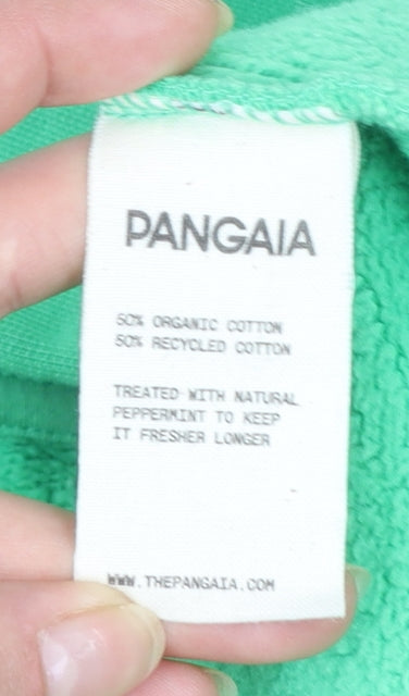 Pangaia Men’s Green XS Pullover Hoodie Organic Cotton Fleece