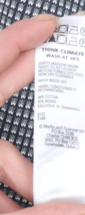 Marks and Spencer Autograph Men's Grey Collared Long Sleeve Pullover Jumper M