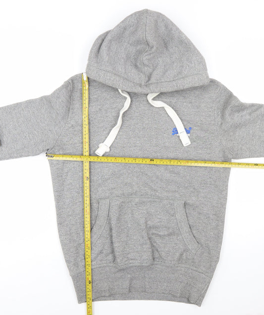 Superdry Men's Grey Pullover Hoodie S Regular Fit Fleece Lined