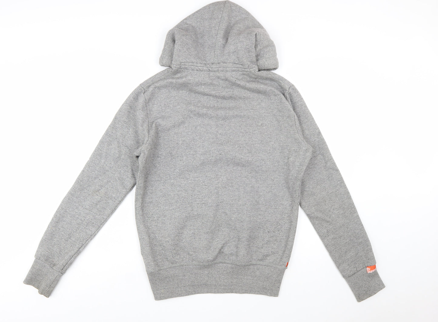 Superdry Men's Grey Pullover Hoodie S Regular Fit Fleece Lined