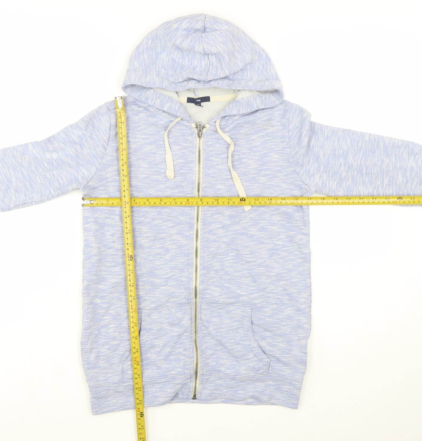 Gap Women’s Blue Full Zip Hoodie XS Cotton Blend Casual