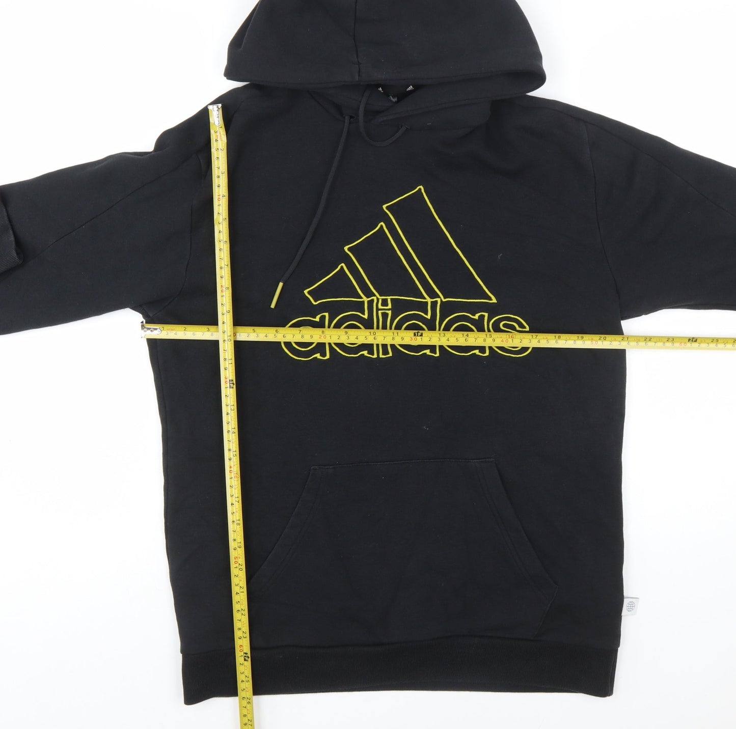 Adidas Men's Black Pullover Hoodie Small Logo Sports Fleece