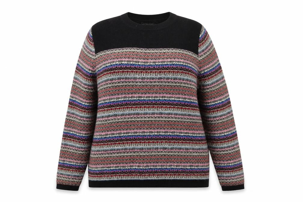 Marks and Spencer Women’s Multicoloured Fair Isle Knit Jumper UK 18