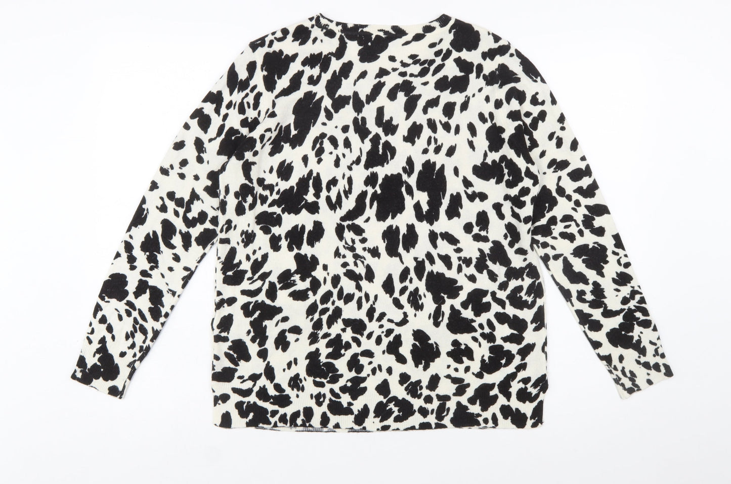 Marks and Spencer Women’s Black Animal Print Jumper Size 12