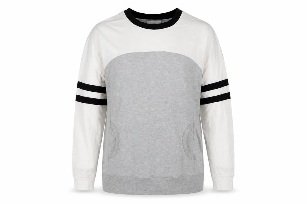 Next Womens Grey Colourblock Long Sleeve Pullover Sweatshirt Size 12