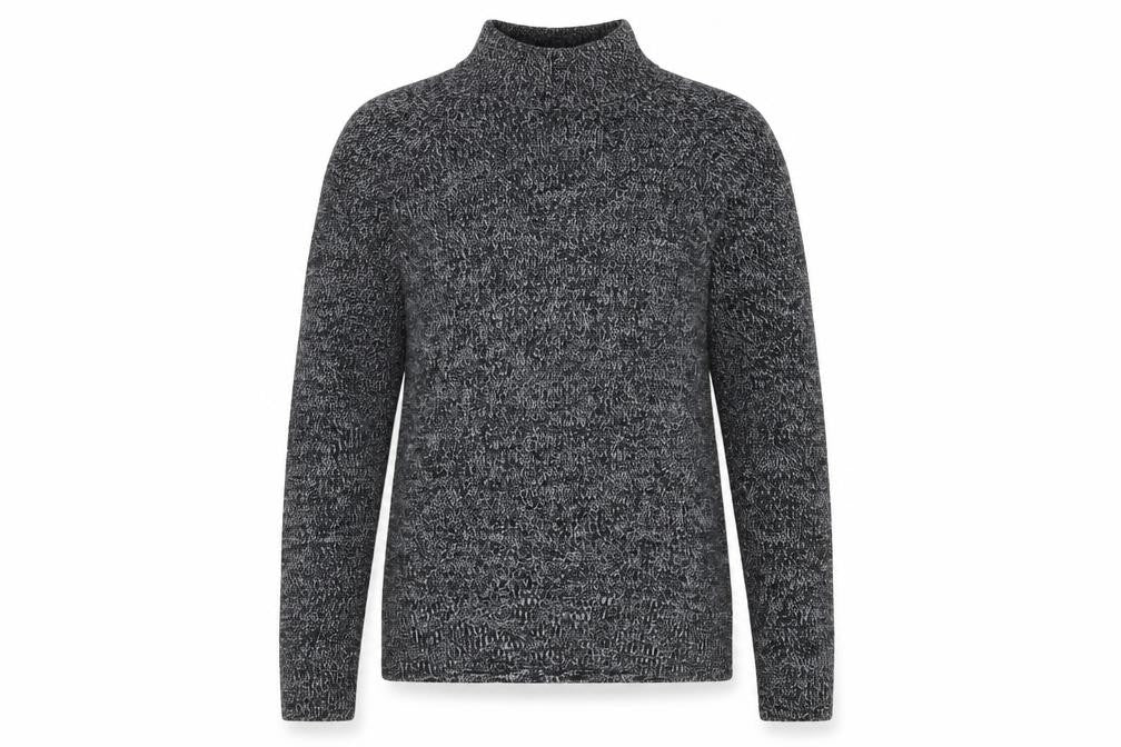 Gap Women Black & White Roll Neck Long Sleeve Jumper Medium