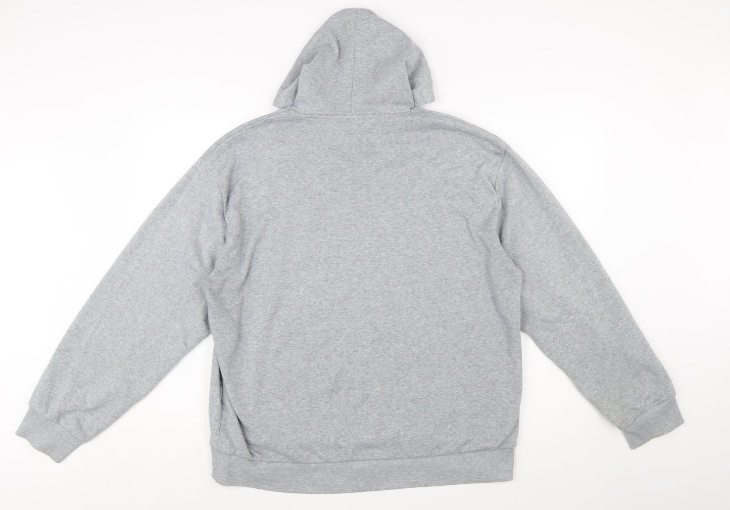 Lee Cooper Mens Grey 2XL Pullover Hoodie with Logo