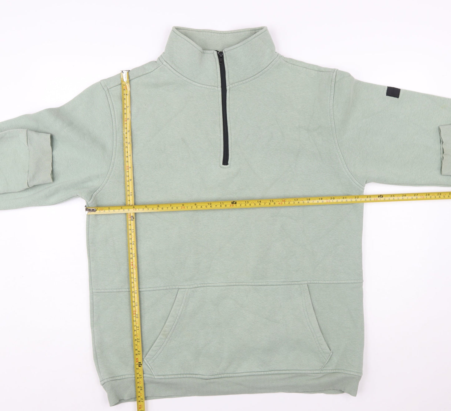 Voi London Men's Green 2XL 1/4 Zip Fleece Sweatshirt