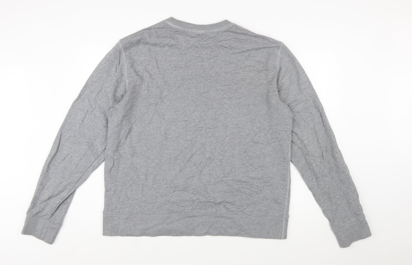 Arket Men's Grey Crew Neck Long Sleeve Sweatshirt XL