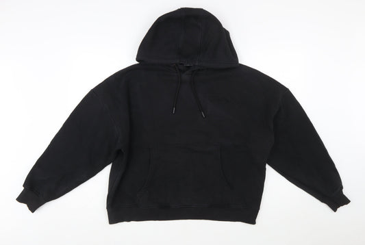Gym King Womens Black Size 10 Pullover Hoodie with Logo Detail