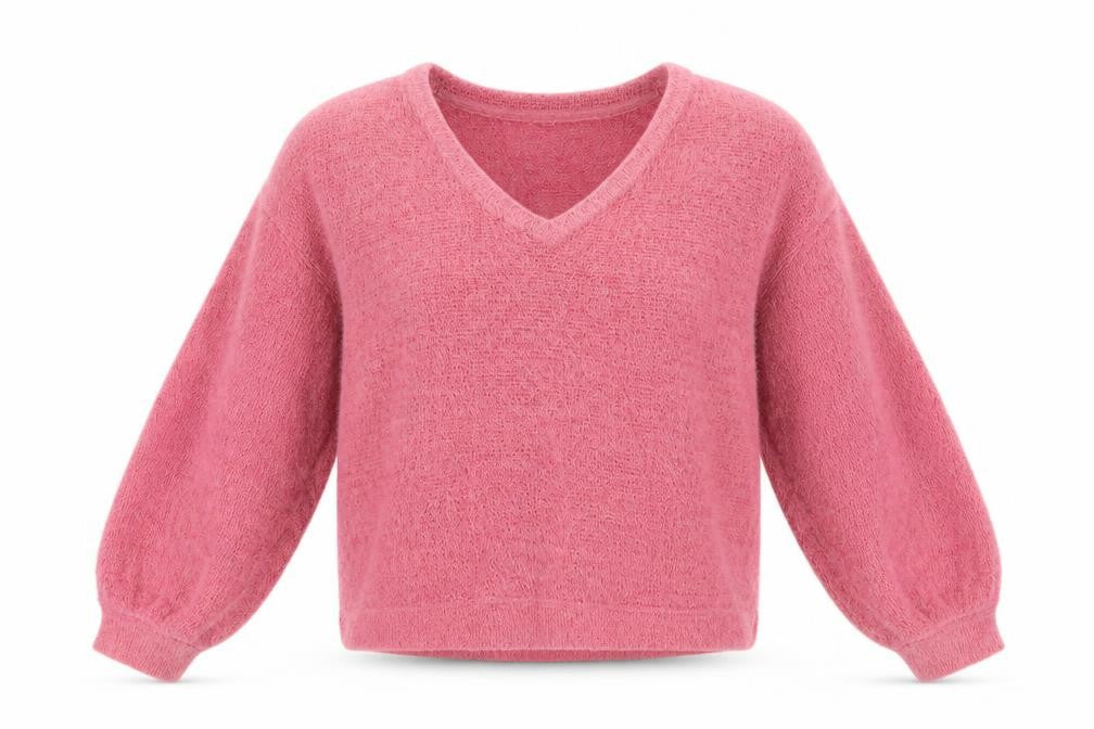 Marks & Spencer Women’s Pink V-Neck Pullover Sweater XS