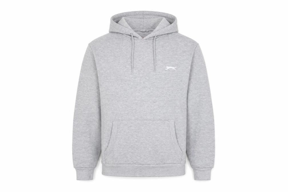 Slazenger Men’s Grey Pullover Hoodie Size S Regular Fit Sportswear