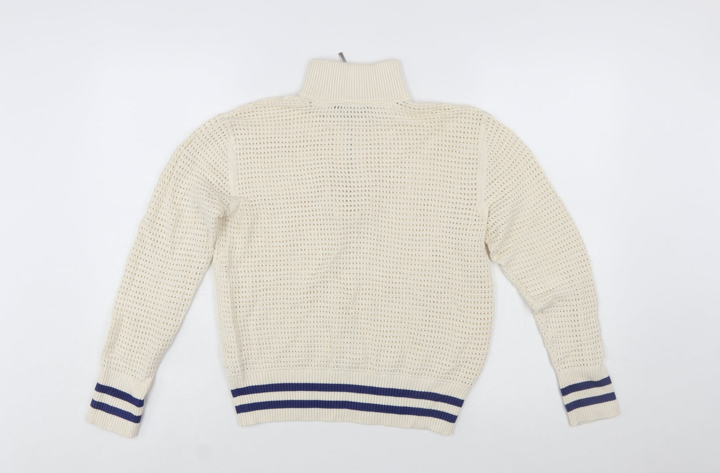 Marks and Spencer Women’s Ivory Small 1/2 Zip Knit Jumper