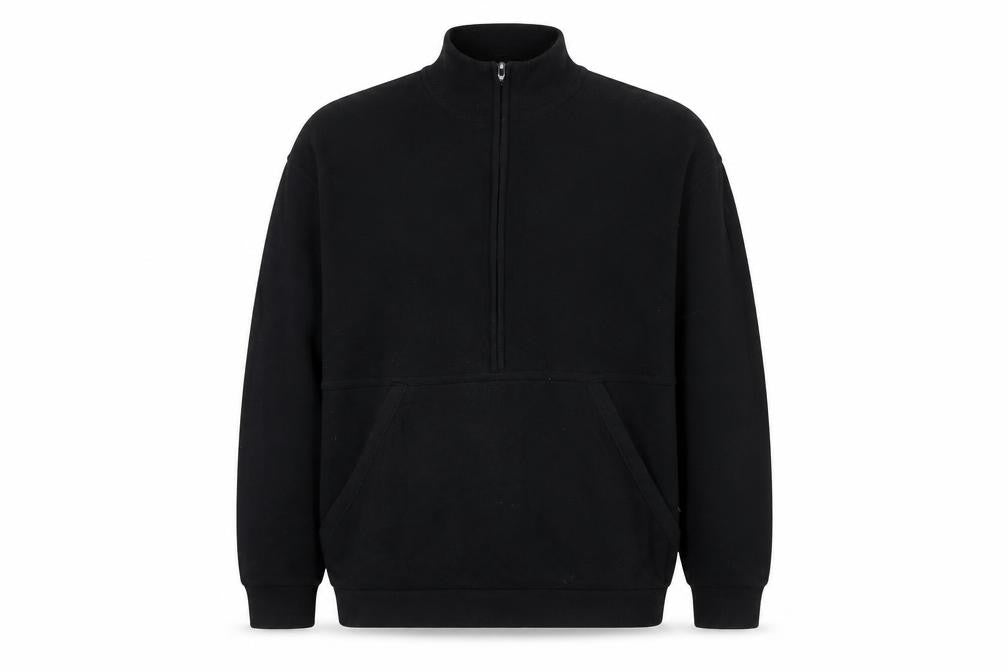 Marks and Spencer Men’s Black Half Zip Knit Jumper Size M Regular
