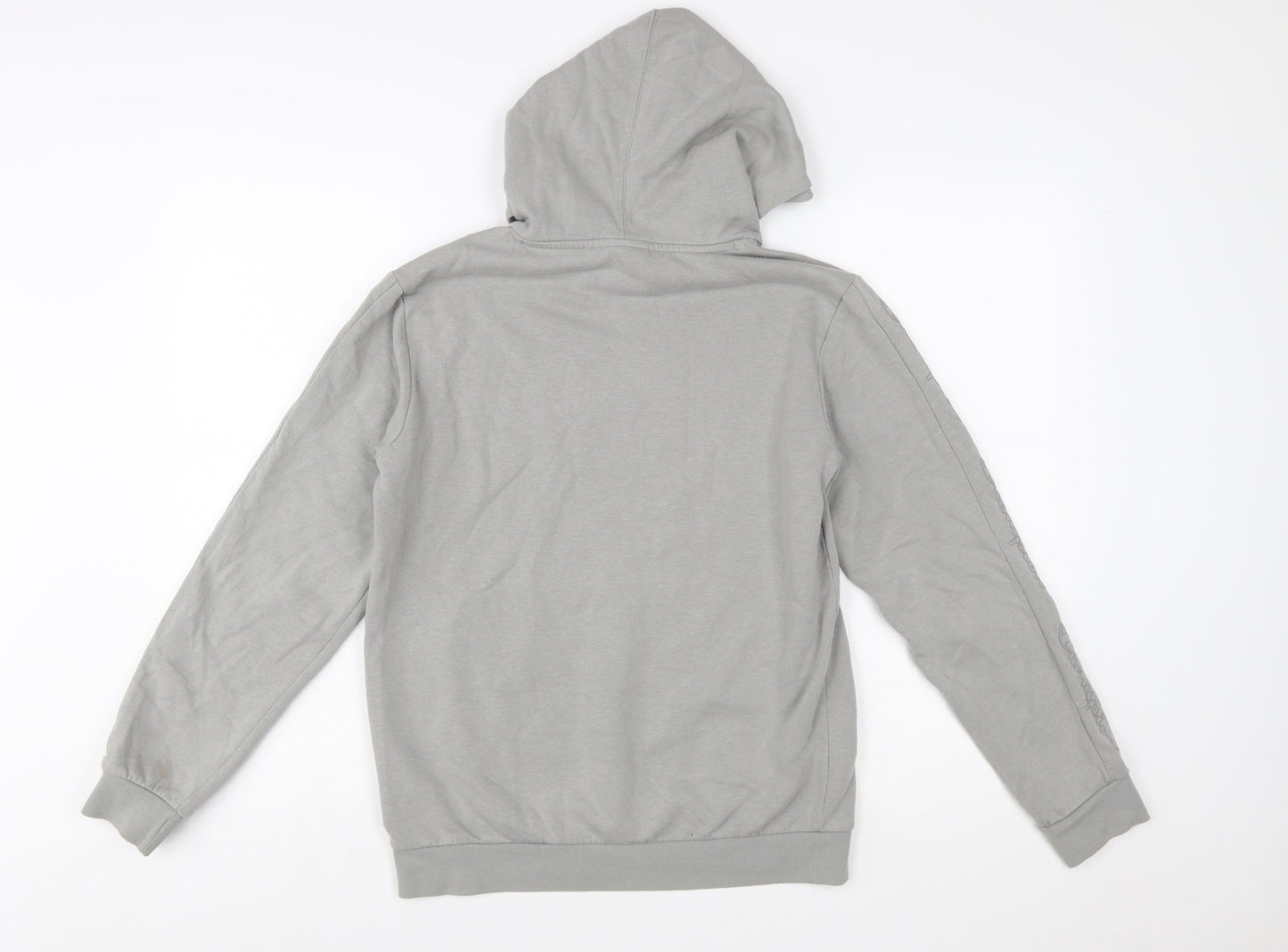 Champion Boys Grey Pullover Hoodie XL 13-14 Years Cotton Blend Logo Print