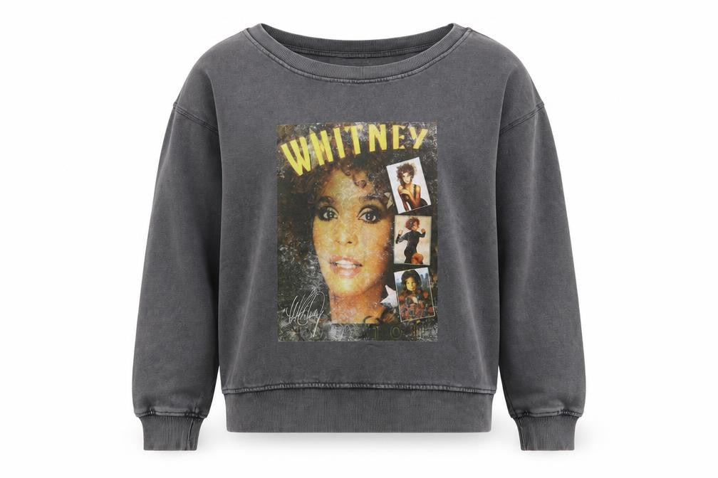 Next Women’s Grey Whitney Houston Graphic Pullover Sweatshirt L