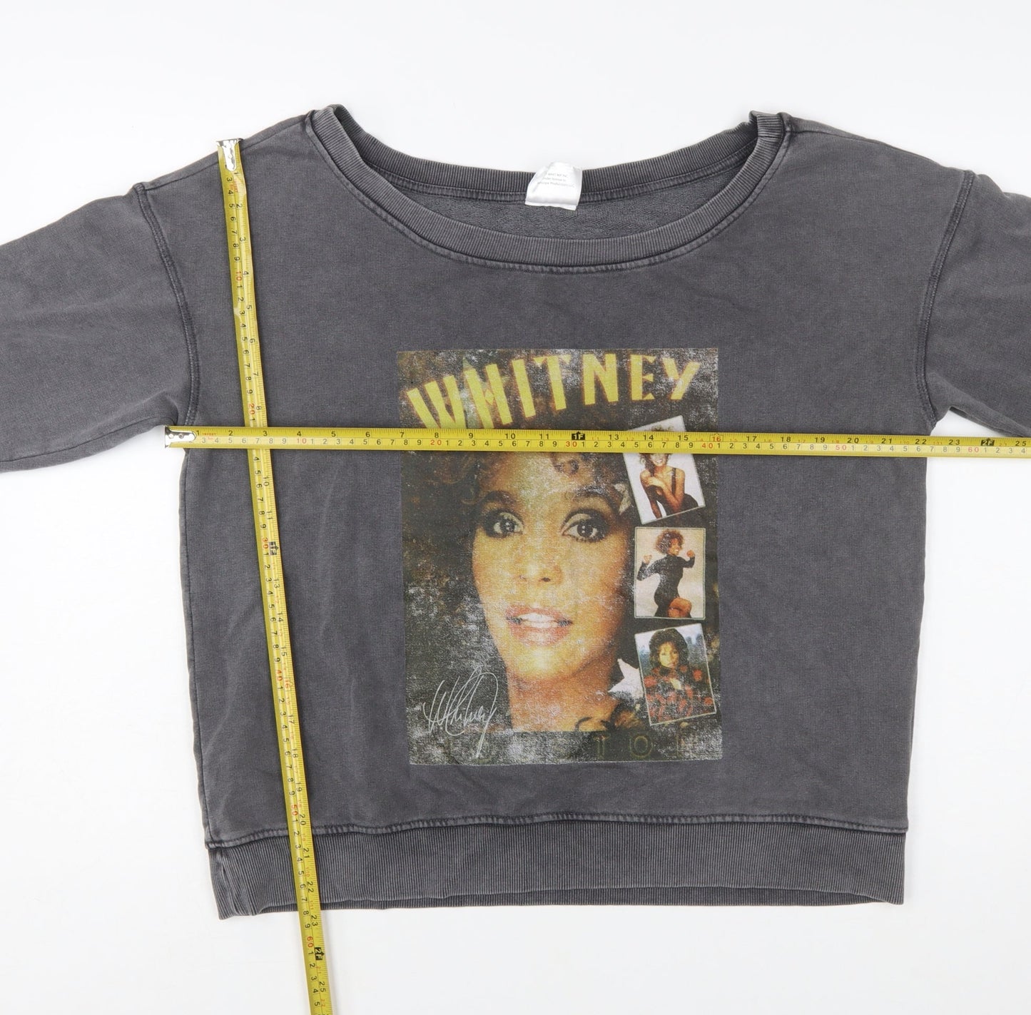 Next Women’s Grey Whitney Houston Graphic Pullover Sweatshirt L