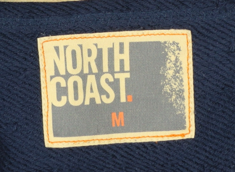 Marks and Spencer North Coast Mens Blue Full Zip Hoodie M