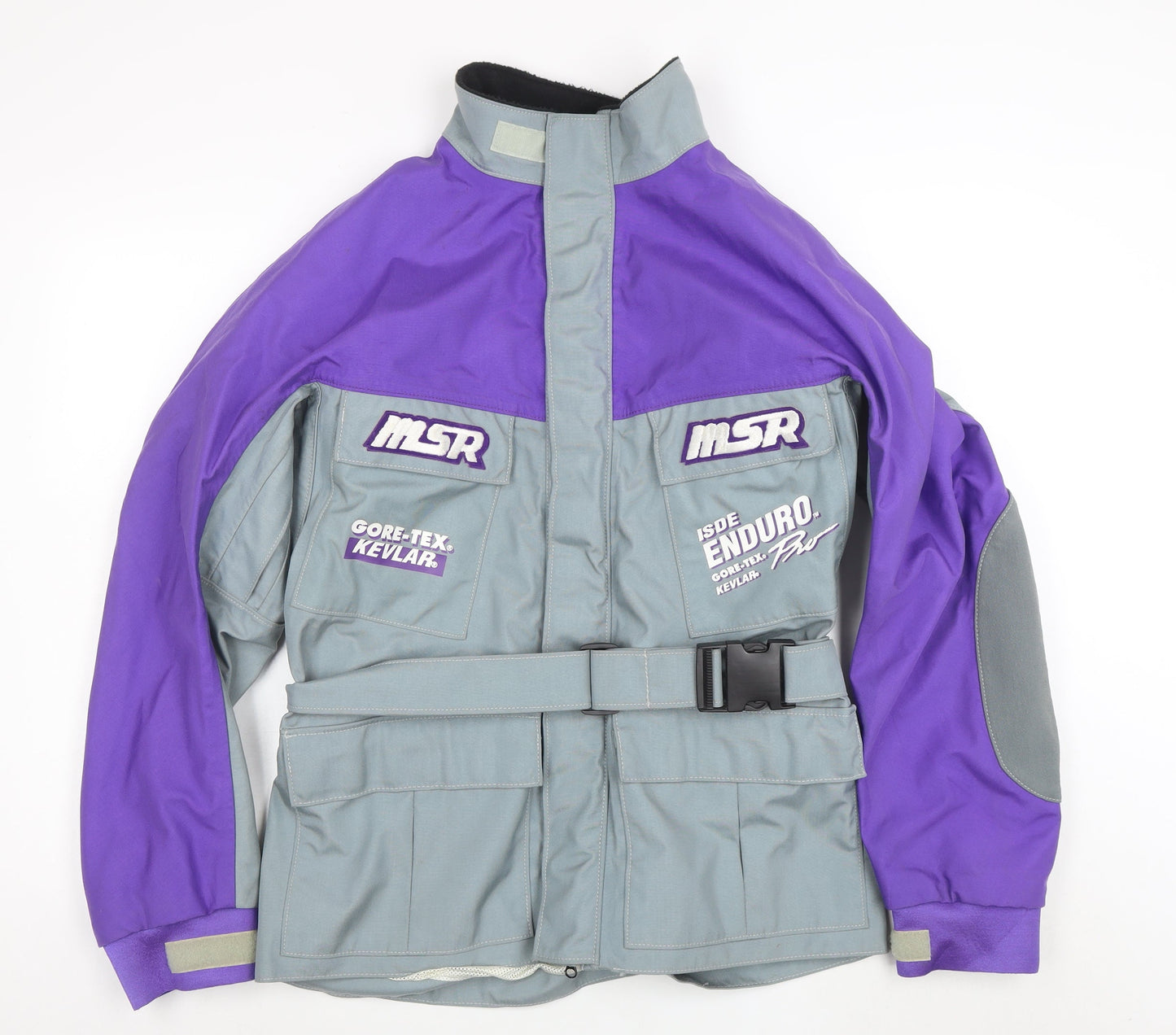 MSR Gore-Tex Kevlar Men's Grey Purple XL Motorcycle Jacket