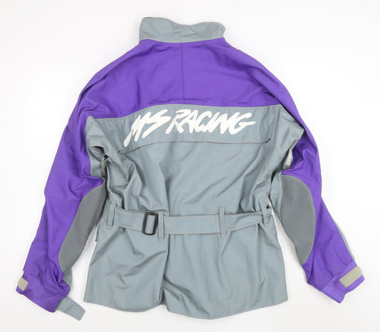 MSR Gore-Tex Kevlar Men's Grey Purple XL Motorcycle Jacket