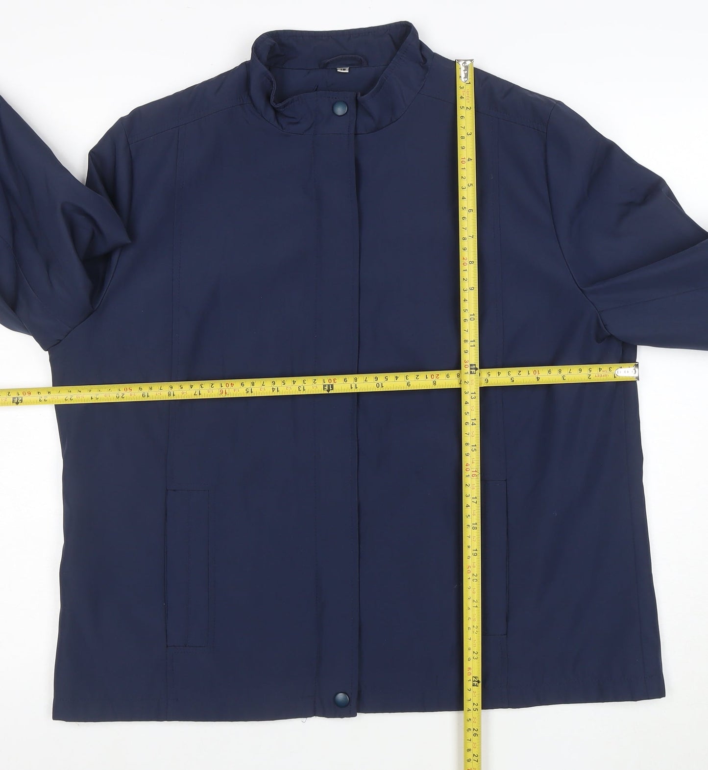 Klass Collection Women’s Blue Polyester Mid-Length Jacket Size 18
